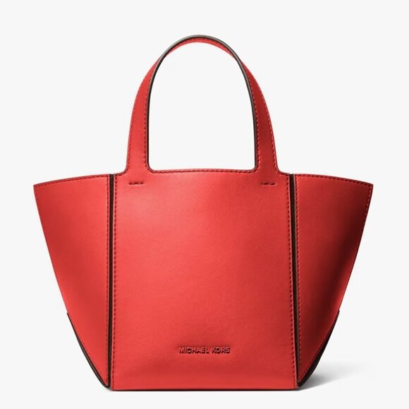 Michael Kors Jordi Small Leather Tote Bag - Picture 1 of 9
